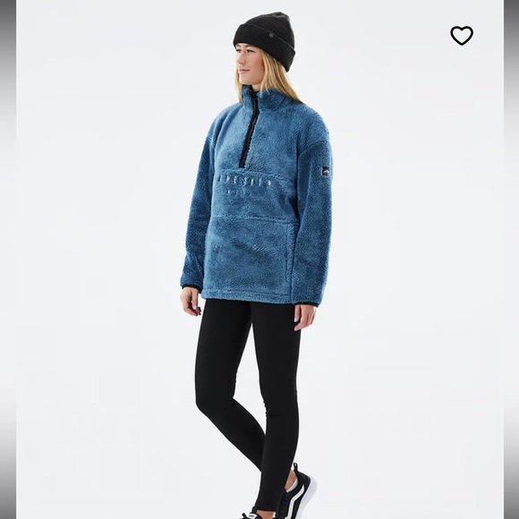 DOPE Blue Fleece Women's Sweater - Picture 5 of 13